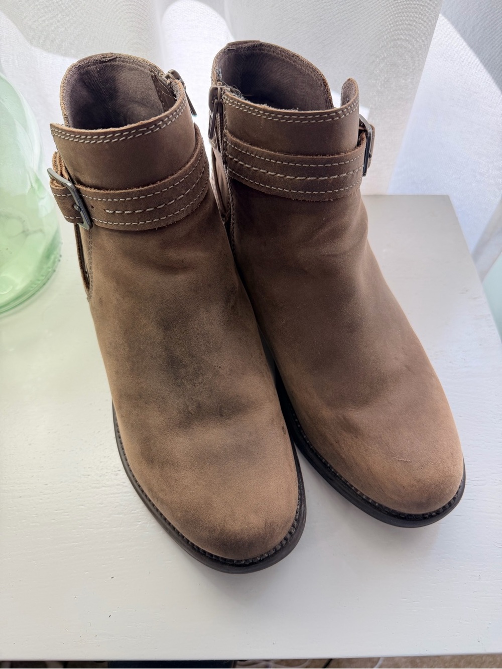 Clarks Brown Ankle Boots size 10